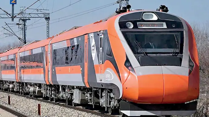 vande bharat express fast train on slow track 242112698